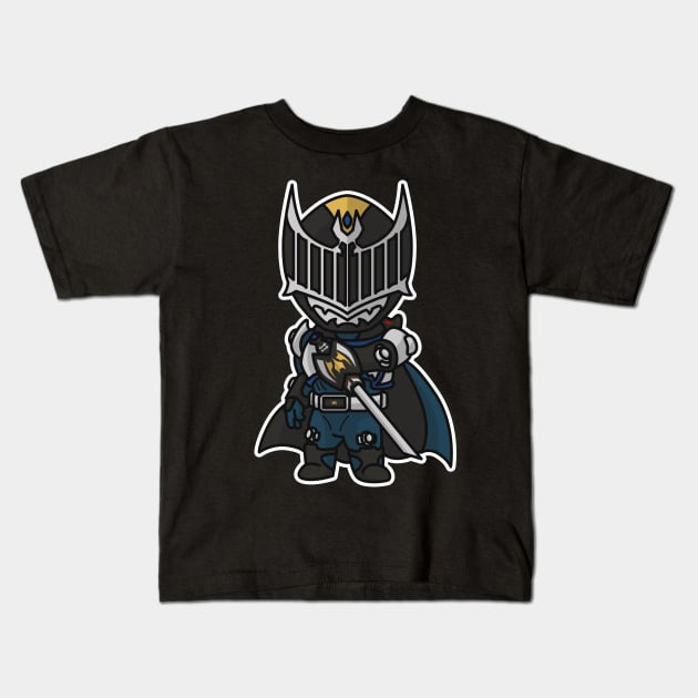 Kamen Rider Knight Chibi Style Kawaii Kids T-Shirt by The Toku Verse